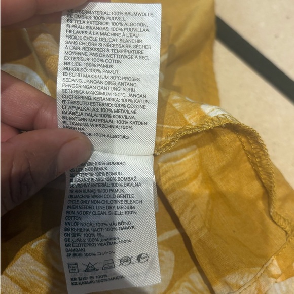 H&M Mustard Floral Maxi Dress - Picture 7 of 7